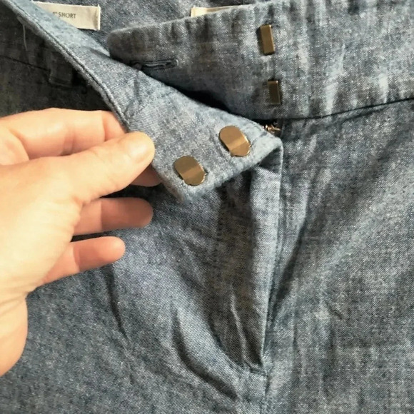 Loft Linen Cotton Blend Size 16 Shorts Preppy Minimalist Nautical Beach - Picture 2 of 6